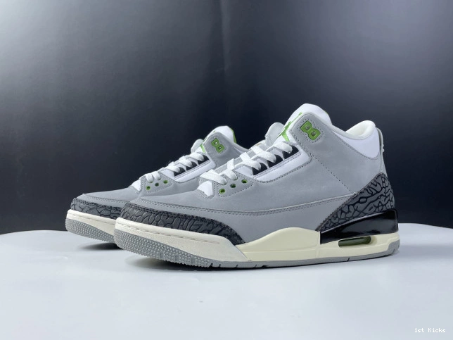 136064-006 Jordan Retro Air 3 Chlorophyll 0711